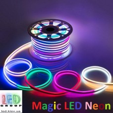 Світлодіодний гнучкий неон 220V, LED NEON - 22x11мм, колір світіння - Magic