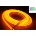Світлодіодний гнучкий неон 220V, LED NEON - 8х16мм, колір світіння - помаранчевий