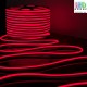Светодиодный гибкий неон 12V, LED NEON - 16x8мм, цвет свечения - красный
