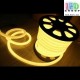 Светодиодный неон круглый 360° гибкий  220V, LED NEON - 14мм, цвет свечения - жёлтый