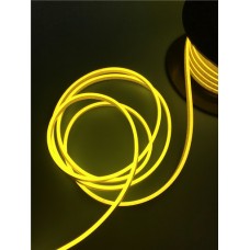 Світлодіодний гнучкий неон 220V, LED NEON - 15x8мм, колір світіння - жовтий лимон