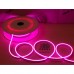 Світлодіодний гнучкий неон міні 12V, LED NEON MINI - 13х5мм, колір світіння - рожевий