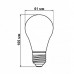  Світлодіодна LED лампа 8W, E27, A60, 4500K - нейтральне світіння, FILAMENT, Ra≥80