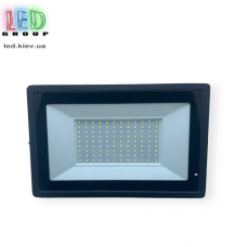 Світлодіодний LED прожектор, 100W, 6000-6500K, IP65, накладний, алюміній, чорний