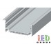Профіль алюмінієвий врізний для світлодіодної стрічки, ЛСВ 70 - 3 метри