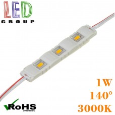 Світлодіодний модуль LED M5730-3WW, 1W, 3000K, IP67, 12V