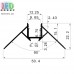 Профіль алюмінієвий АНОДОВАНИЙ для світлодіодної стрічки,  для гіпсокартона зовнішній кут LD-164, (3 метра)