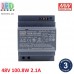 Блок живлення 48V, 100.8W, 2.1A, Mean Well, HDR-100-48N, пластиковий корпус, для внутрішнього застосування, на DIN-рейку. Гарантія – 3 роки