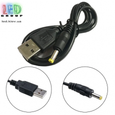 Кабель подовжувач USB на DC Power Jack 2.1*5.5 з дротом 0.8 метра