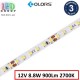 Світлодіодна стрічка COLORS, 12V, SMD 2835, 120 led/m, 8.8W, IP20, 2700K - білий теплий, Premium. Гарантія - 3 роки