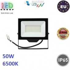 Світлодіодний LED прожектор, master LED, 50W, 6500K, IP65, чорний. ЄВРОПА!