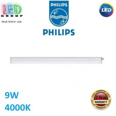 Світлодіодний LED світильник Philips, 9W, 4000K, 800Lm, лінійний, накладний, білий. Гарантія – 2 роки