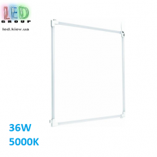 Світлодіодна LED рамка 36W, 5000K, пластикова, квадратна, біла, Ra≥80
