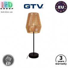 Світильник/корпус GTV, настільний, 1xE27, кремовий, дизайнерська серія, ERANKO. Європа! Гарантія - 3 роки