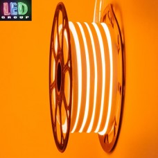 Світлодіодний гнучкий неон 220V, LED NEON - 8х16мм, 1м. - різ, колір світіння - помаранчевий