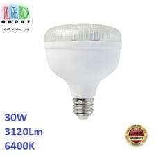 Світлодіодна LED лампа високопотужна, 30W, E27, 6400К - холодне світіння. Гарантія - 2 роки