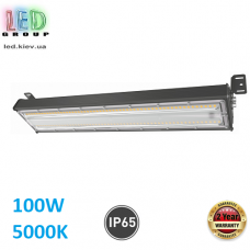 Світлодіодний LED прожектор/світильник 100W, 5000К, IP65, кут 60 ° x120 °, чорний, Ra≥80. Гарантія – 2 роки