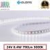 Світлодіодна стрічка COLORS, 24V, SMD 2835, 120 led/m, 8.4W, IP20, 3000K - білий теплий, Premium. Гарантія - 5 років