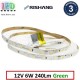 Світлодіодна стрічка RISHANG, 12V, SMD 2835, 60 led/m, 6W, IP20, зелений, VIP. Гарантія - 3 роки