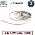 Світлодіодна стрічка RISHANG, 24V, SMD 2835, 120 led/m, 8.6W, IP20, 3000K - білий теплий, VIP. Гарантія - 3 роки