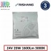 Світлодіодна стрічка RISHANG, 24V, COB (суцільне світіння), 20W, IP20, 3000K - білий теплий, Premium. Гарантія - 3 роки