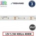 Світлодіодна стрічка RISHANG, 12V, SMD 2835, 60 led/m, 5.5W, IP67, 4000K - білий нейтральний, 12мм, VIP. Гарантія - 3 роки