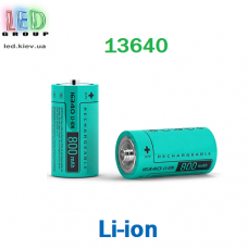 Акумулятор Li-ion 16340, 800mAh, 3.7V