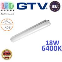 Светодиодный LED светильник GTV герметичный 18W, IP65, 6400K, 600мм, GERMINO. ЕВРОПА!!! Гарантия - 2 года