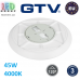 Світлодіодний LED світильник GTV, 45W (EMC+), 4000K, круглий, пластиковий, білий, Ra≥80, NEPTUN. ЄВРОПА! Гарантія - 3 роки