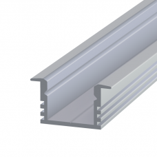 Профіль алюмінієвий АНОДОВАНИЙ для світлодіодної стрічки (до 17W на метр) LD-208