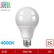 Светодиодная LED лампа, 20W, E27, А70, 4000К – нейтральное свечение. Гарантия - 2 года