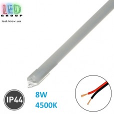 Светодиодный LED светильник 8W, 220V, Тонкий Super Slim, 4000-4500К,  IP44, линейный, 600мм, накладной 
