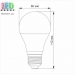 Світлодіодна LED лампа 12W, E27, A60, 4100K - нейтральне світіння, алюпласт, RA≥80