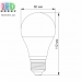 Світлодіодна LED лампа 8W, E27, A60, 4100K - нейтральне світіння, алюпласт, RA≥80