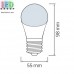 Світлодіодна LED лампа 3W, E27, A60, колір світіння - зелений, пластик