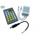 Контролер/димер для світлодіодних стрічок 12-24V (CCT 2700К-7000К) WW⇄CW, 6А, з пультом IR (24 кнопки), 2 канали по 3A