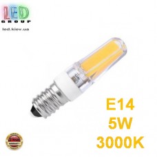 Світлодіодна LED лампа 5W, E14, AC220, 3000K - тепле світіння, AC220V, Ra≥80