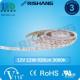 Світлодіодна стрічка RISHANG, 12V, SMD 2835, 60 led/m, 12W, IP20 (IP33), 3000K - білий теплий, VIP. Гарантія - 3 роки