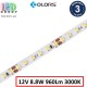 Світлодіодна стрічка COLORS, 12V, SMD 2835, 120 led/m, 8.8W, IP20, 3000K - білий теплий, Premium. Гарантія - 3 роки