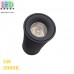 Світлодіодний LED світильник, стельовий, 5W, 3000-3500K, COB, накладний, круглий, алюмінієвий, чорний