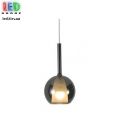 Світлодіодний LED світильник, стельовий, 6-10W, підвісний, круглий, колір сірий димчастий/прозорий/коньячний, Ø150х230мм