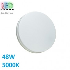 Світлодіодний LED світильник, 48W, 5000K, IP65, фасадний, пластик, круглий, білий
