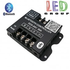 Bluetooth контроллер для светодиодных лент 5-24V RGB, 30А, 360Вт. 