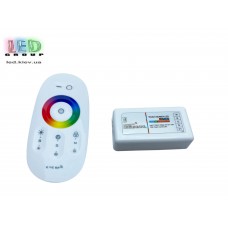 Контролер/димер для світлодіодних стрічок 12-24V RGBW, RGB + W, 24А. З сенсорним пультом RF, 4 канали по 6A