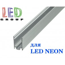 Монтажний алюмінієвий профіль АНОДОВАНИЙ для LED NEON - 15x8мм, 220V і 12V. 2 метри