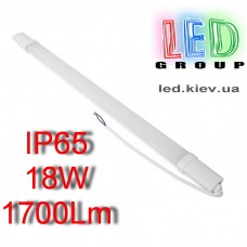 Светодиодный LED светильник 18W, IP65, 6000K, влагозащищённый линейный