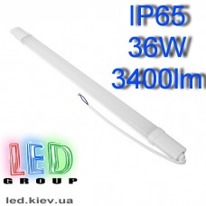 Світлодіодний LED світильник вологозахищений лінійний, 36W, IP65, 6000K.